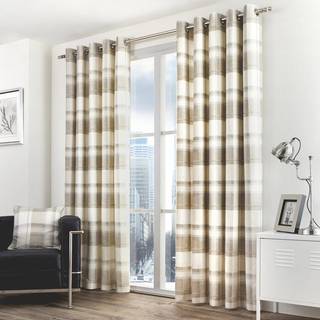 Fusion Balmoral Ternet 100% Cotton Gardiner til gardinstang168x183cm