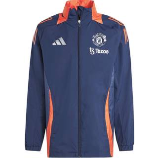 Manchester United Tiro 24 All-Weather Jacket - Night Indigo / Bright Red - XS
