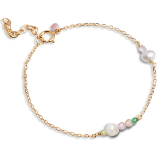 Sofia Armbånd, Gold Plated/Multi, 15+3 cm