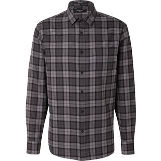 Replay Checked Long Sleeved Shirt Grey