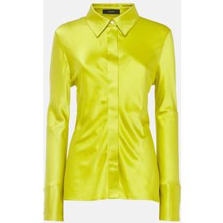 Joseph Brunel silk satin blouse - yellow - XXS