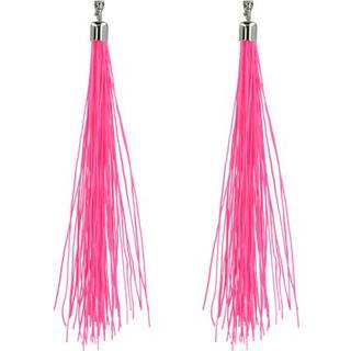 Neonpink snor øreringe