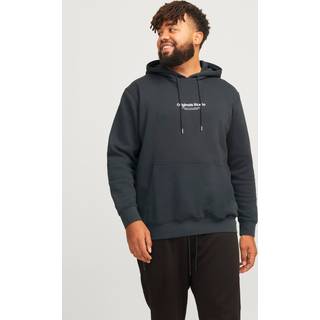 Plus Size Printet Hættetrøje