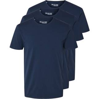 Selected ROLAND BASIC TEE 3-PACK Navy Blazer