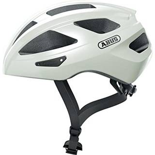 ABUS Macator Cykelhjelm i Pearl White S - Med Insektbeskyttelse, Justeringsmuligheder og Optimal Ventilation