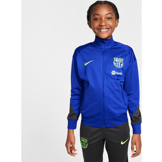 Maskinstrikkede FC Barcelona Strike Third Nike Dri-FIT-fodboldtracksuit til større børn - blå - XS