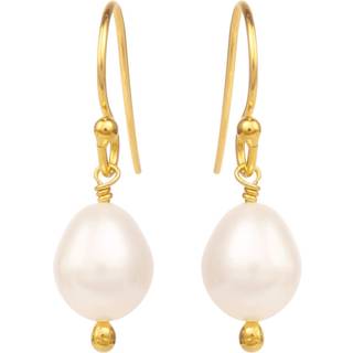 Susanne Friis Bjørner Øreringe - SFB - Forgyldte sølv ørehænger med perle - 5664-2-900