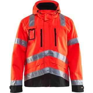 Blåkläder High Vis Skaljakke - High Vis Rød/Sort - 4XL