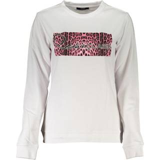 Cavalli Class White Cotton Sweater