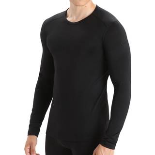 Icebreaker Men's 200 Oasis Long Sleeve Crewe Black, M