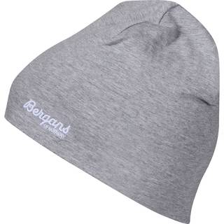 Bergans Kids' Cotton Beanie Grey Melange, 52 cm