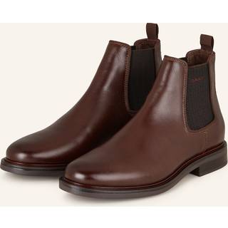 Gant Herren Chelsea Boots braun Glattleder