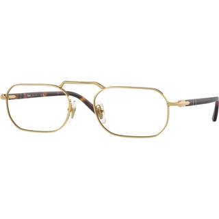 Persol Unisex PO1020V 515 Optiske stel Metal Guld Transparent Firkantet Normal