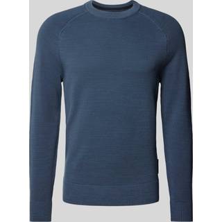 Marc O'Polo Herren Pullover blau unifarben