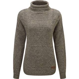 Sherpa Women's Yuden Pullover Sweater Merino sweatere Damer størrelse L farve brun/grå