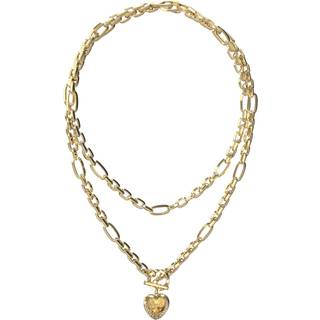 Guess JUBN04598JWYGT-U Damen-Halskette Herz Goldfarben