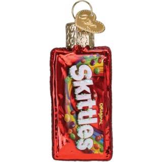 Old World Christmas Mini Skittles Bag Glass Hanging Ornament
