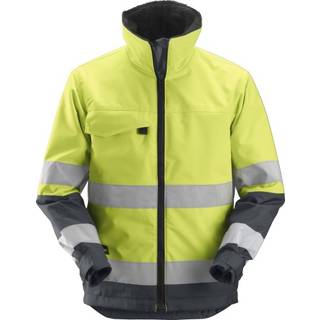 Snickers 1138 core high-vis vinterjakke, klasse3 gul/koksgrå 4XL lang