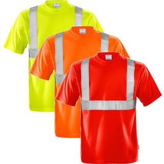 Fristads 101010 Hi Vis T-shirt kl.2 7411 / Arbejds T-shirt Hi-Vis gul 2XL