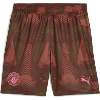 Puma Manchester City 24/25 Goalkeeper Shorts Youth, Brown, Size 7-8Y, Clothing - Wild Willow - 7-8Y