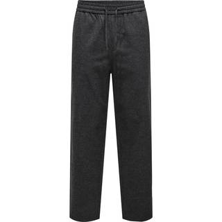 ONLY & SONS Sinus Loose Flannel Pants Black