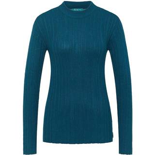 Tranquillo Women's Seidiges Ecovero-Shirt Longsleeve Damer størrelse XS farve blå