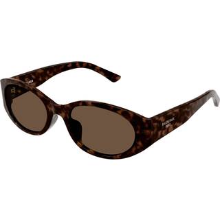 Balenciaga BB0369SK Asian Fit 002 55 Solbriller Kvinder Tortoiseshell - Tortoise - 55mm