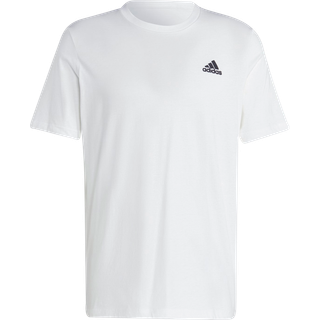 Essentials Single Jersey Embroidered Small Logo T-shirt - White - 2XL