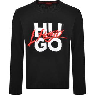 HUGO Semou Thriller Knit Jumper Black