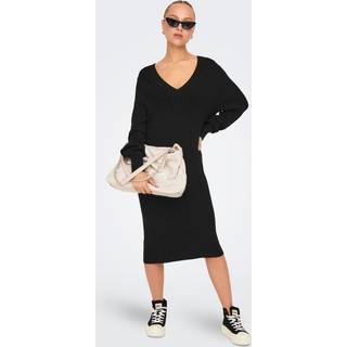 Only Dame Katia V-Hals Kjole Sort