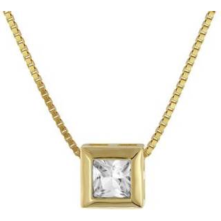 trendor 51700-01 Gold-Anhänger 333 / 8K mit Zirkonia + goldplattierte Kette