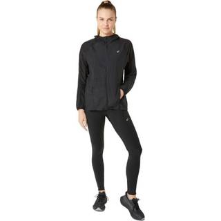 Asics Women's Road Packable Jacket Løbejakke Damer størrelse M farve sort