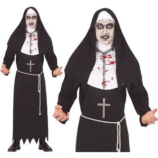 Blutige Zombie Nonne Herren Kostüm M