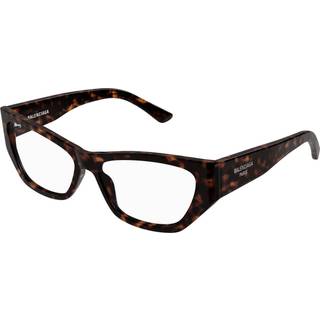 Balenciaga Kvinde BB0372O 002 Optiske stel Acetat Havana Transparent Cat Eye