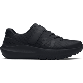 Under Armour Surge 4 AC Boys' Pre-School Running Shoes Black / Black / Black 34