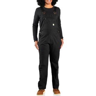 Carhartt Women's Relaxed Fit Denim Bib Overal Black, S