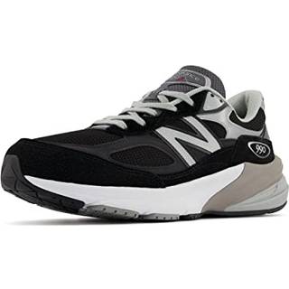 New Balance Kvinder Made in USA 990v6 i Sort/Hvid Suede/Mesh, Størrelse 37.5
