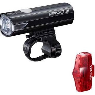 CatEye AMPP 400S / ViZ 100 cykellygtesæt 400 lumen foran & 100 lumen bag