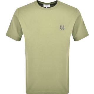 Maison Kitsune Fox Head Patch T Shirt Green