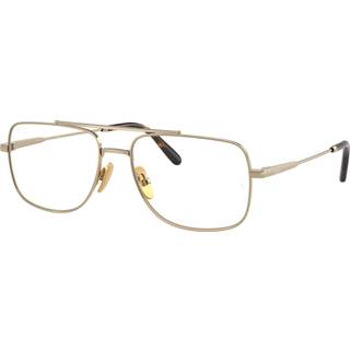 Ray - Ban Unisex RX8797 WILLIAM TITANIUM 1246 Optiske stel Titanium Guld Transparent Firkantet Normal
