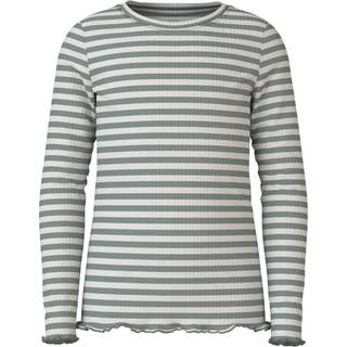 Name It Lily Pad/jet Stream Stribet Bluse