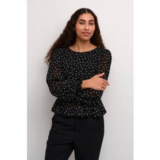 Kaffe KAsally Bluse - Sort - Str 44 - Damer