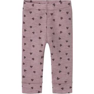 Name It Purple Dove Hjerter Legging Merinould