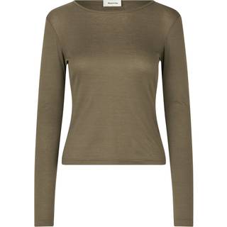 Modström HarperMD LS top - Warm Gray - M - T-Shirts