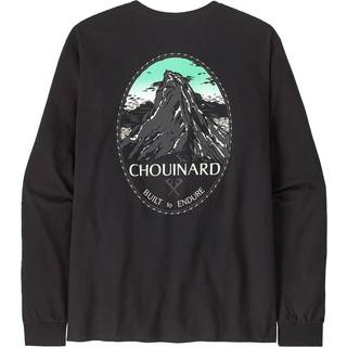 Patagonia L/S Chouinard Crest Responsibili-Tee Longsleeve Herrer størrelse L farve sort