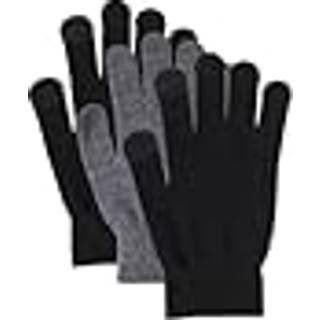 3-pak Handsker, Black/Dark Grey