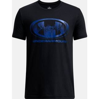 T-shirt Under Armour UA B GLITCH LOCKERTAG SS-BLK 1386833-001 Størrelse YXS