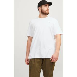 Plus Size Ensfarvet T-shirt