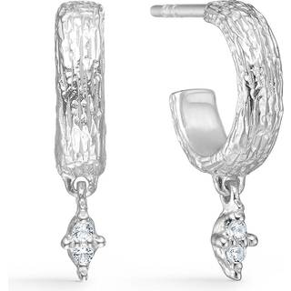 Studio Z - Cluster sølv creoler med sten - 7117840