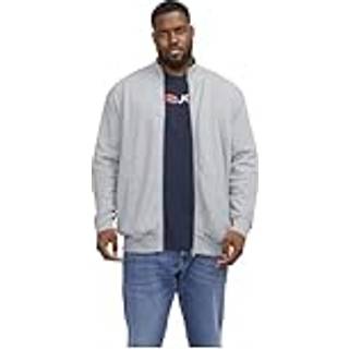 Plus Size Ensfarvet Sweatshirt Med Lynlås